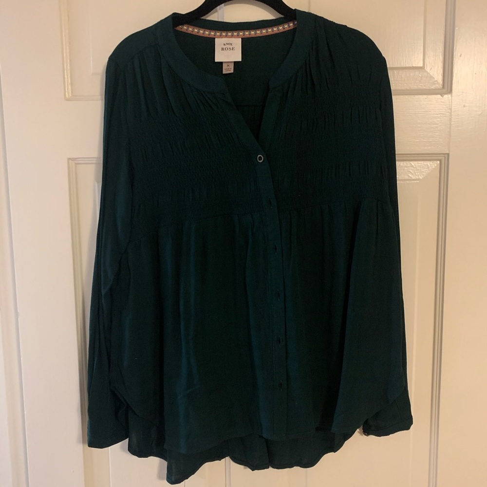 Green blouse